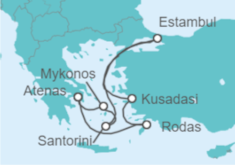 Itinerario del Crucero Grecia y Turquía - Celebrity Cruises