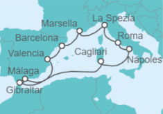 Itinerario del Crucero Lo mejor del Mediterráneo  - Celebrity Cruises