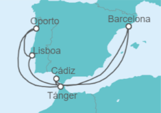 Itinerario del Crucero España y Portugal - Celebrity Cruises