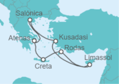 Itinerario del Crucero Islas Griegas, Turquía y Chipre - Celebrity Cruises
