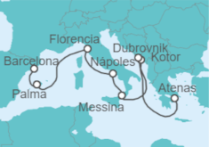 Itinerario del Crucero Adriático y Mediterráneo - Celebrity Cruises