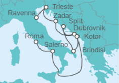 Itinerario del Crucero Italia, Croacia, Montenegro - Celebrity Cruises