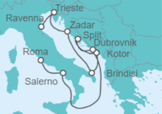 Itinerario del Crucero Italia, Montenegro, Croacia - Celebrity Cruises