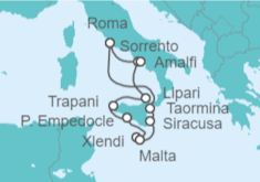 Itinerario del Crucero Italia, Malta - WindStar Cruises