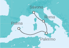 Itinerario del Crucero Italia - Costa Cruceros