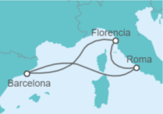 Itinerario del Crucero Italia - Disney Cruise Line