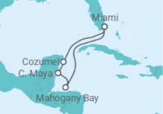 Itinerario del Crucero México - Carnival Cruise Line