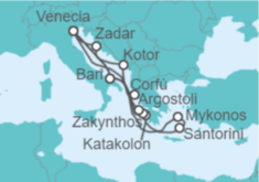 Itinerario del Crucero Croacia e Islas Griegas  - Costa Cruceros