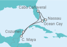 Itinerario del Crucero México, Estados Unidos (EE.UU.), Bahamas - MSC Cruceros