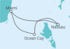 Itinerario del Crucero Bahamas - MSC Cruceros