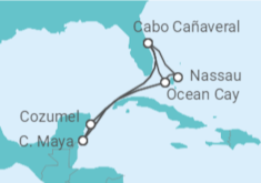 Itinerario del Crucero Bahamas, México, Estados Unidos (EE.UU.) - MSC Cruceros