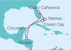 Itinerario del Crucero Bahamas, Honduras, México, Estados Unidos (EE.UU.) - MSC Cruceros