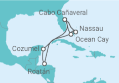 Itinerario del Crucero Bahamas, Estados Unidos (EE.UU.), Honduras, México - MSC Cruceros