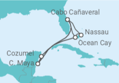 Itinerario del Crucero México, Estados Unidos (EE.UU.), Bahamas - MSC Cruceros