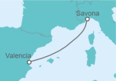 Itinerario del Crucero España - Costa Cruceros