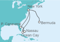 Itinerario del Crucero Bermudas, Estados Unidos, Bahamas - MSC Cruceros