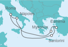 Itinerario del Crucero Italia, Grecia y Turquía  - MSC Cruceros