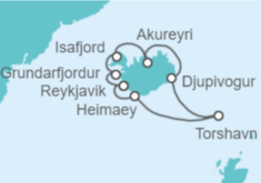 Itinerario del Crucero Expedición Círculo Dorado - Regent Seven Seas