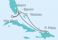 Itinerario del Crucero Bahamas y República Dominicana - Celebrity Cruises