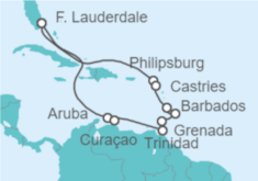 Itinerario del Crucero Caribe Oriental - Princess Cruises