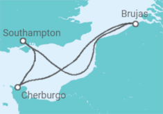 Itinerario del Crucero Bélgica y Francia - MSC Cruceros