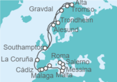 Itinerario del Crucero De Londres a Roma - Princess Cruises