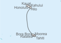 Itinerario del Crucero Pacífico Sur: Bora Bora, Kauai, Honolulu - NCL Norwegian Cruise Line