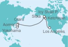 Itinerario del Crucero De Los Ángeles a Yokohama  - Carnival Cruise Line
