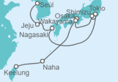 Itinerario del Crucero Osaka, Jeju y Mt. Fuji - NCL Norwegian Cruise Line
