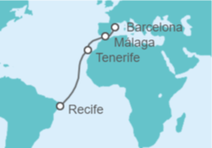 Itinerario del Crucero España - MSC Cruceros