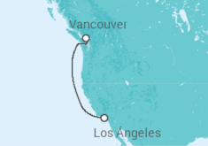 Itinerario del Crucero Mini Crucero - Los Angeles/Vancouver - Princess Cruises