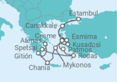 Itinerario del Crucero Grecia, Turquía - Seabourn