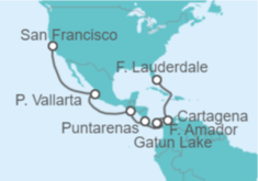 Itinerario del Crucero Canal de Panamá - Princess Cruises