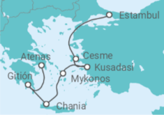 Itinerario del Crucero Grecia, Turquía - Seabourn