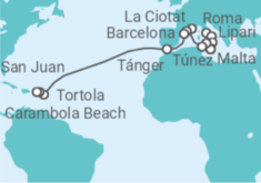 Itinerario del Crucero Desde Roma a Barbados - Seabourn