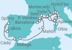 Itinerario del Crucero Desde Lisboa a Barcelona - Seabourn