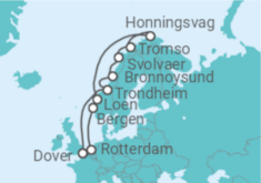 Itinerario del Crucero Noruega, Holanda - Seabourn