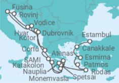 Itinerario del Crucero Desde Estambul (Turquía) a Pireo (Atenas) - Seabourn