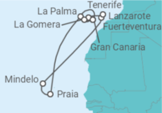 Itinerario del Crucero Islas Canarias y Cabo Verde - Seabourn