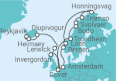 Itinerario del Crucero Desde Dover (Inglaterra) a Reykjavik (Islandia) - Seabourn