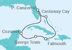Itinerario del Crucero Magia Disney por el Caribe - Disney Cruise Line