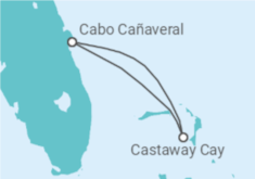 Itinerario del Crucero Bahamas - Disney Cruise Line