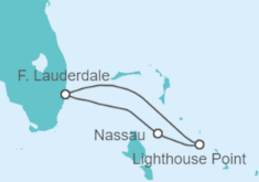 Itinerario del Crucero Lighthouse Point y Nassau desde Miami - Disney Cruise Line