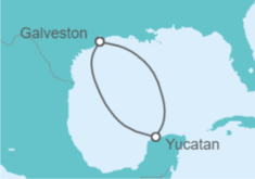 Itinerario del Crucero México desde Galveston - Disney Cruise Line