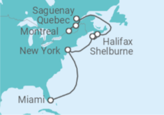 Itinerario del Crucero Canadá, Estados Unidos (EE.UU.) - Seabourn