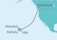 Itinerario del Crucero Hawai - Disney Cruise Line