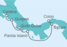 Itinerario del Crucero Panamá - WindStar Cruises