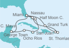 Itinerario del Crucero Bahamas, Puerto Rico, Islas Vírgenes, Estados Unidos - Holland America Line