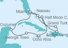 Itinerario del Crucero México, Jamaica, Bahamas, República Dominicana - Holland America Line