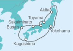 Itinerario del Crucero Mar de Japón - Princess Cruises